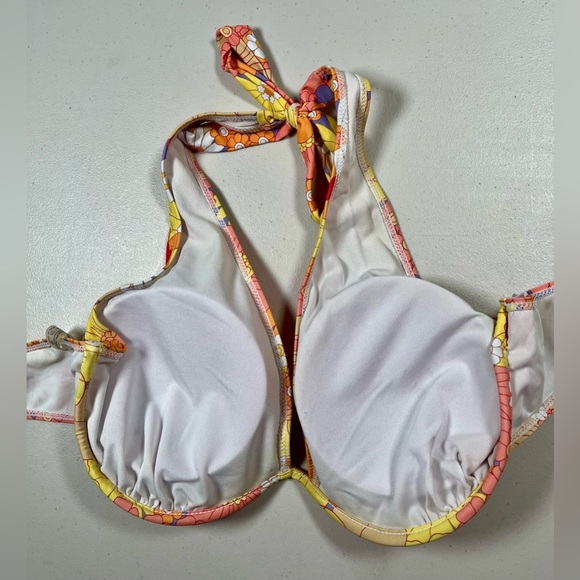 Source Unknown Vibrant Floral Bikini - Orange and Yellow, size 3X - Picture 7 of 11
